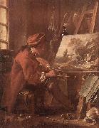 Francois Boucher Le Peintre dans son atelier oil on canvas